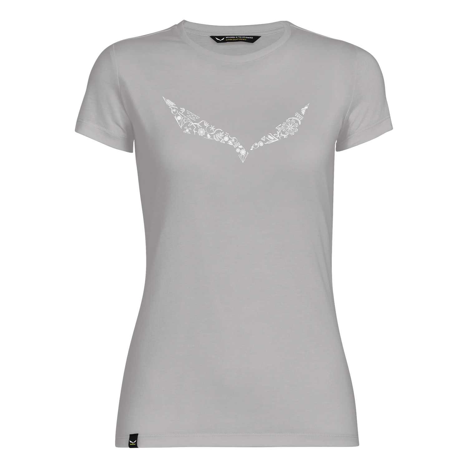 T-Shirts Salewa Solidlogo Dri-Release® Mulher Cinzentas 713HDKIUA